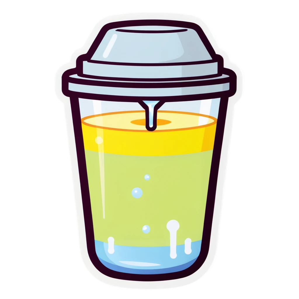 Electrolyte Powder sticker illustration