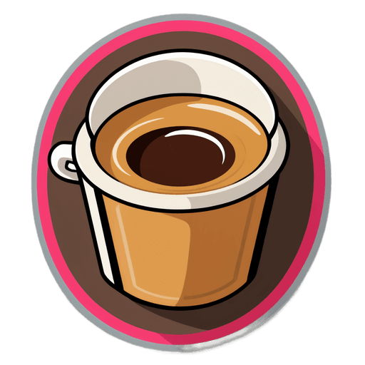 Espresso sticker illustration