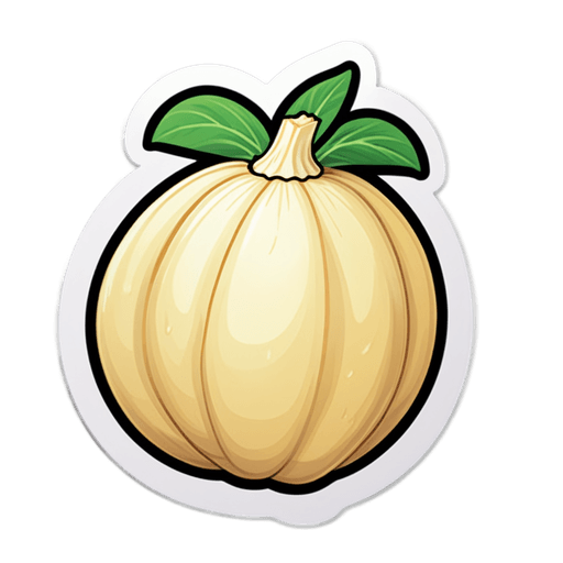 Jicama sticker illustration