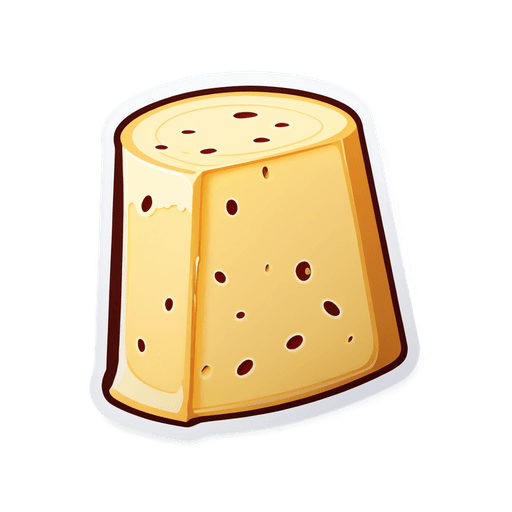 Parmesan Cheese sticker illustration