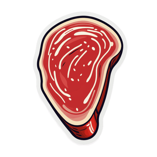 Sirloin Steak sticker illustration