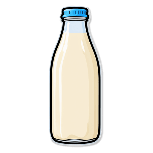 Whole Milk sticker illustration
